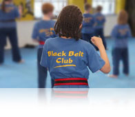 Black belt club student